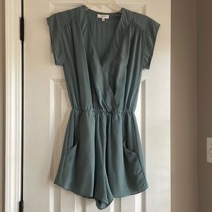 Silk Romper, beautiful blue, XS